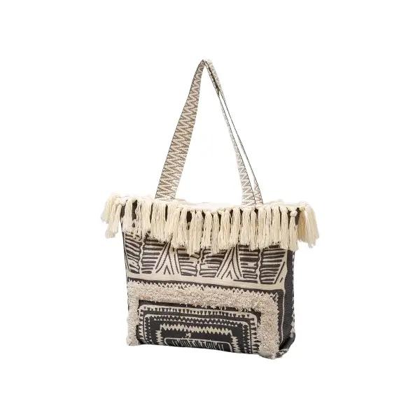 Bohemian Tassel Canvas Tote